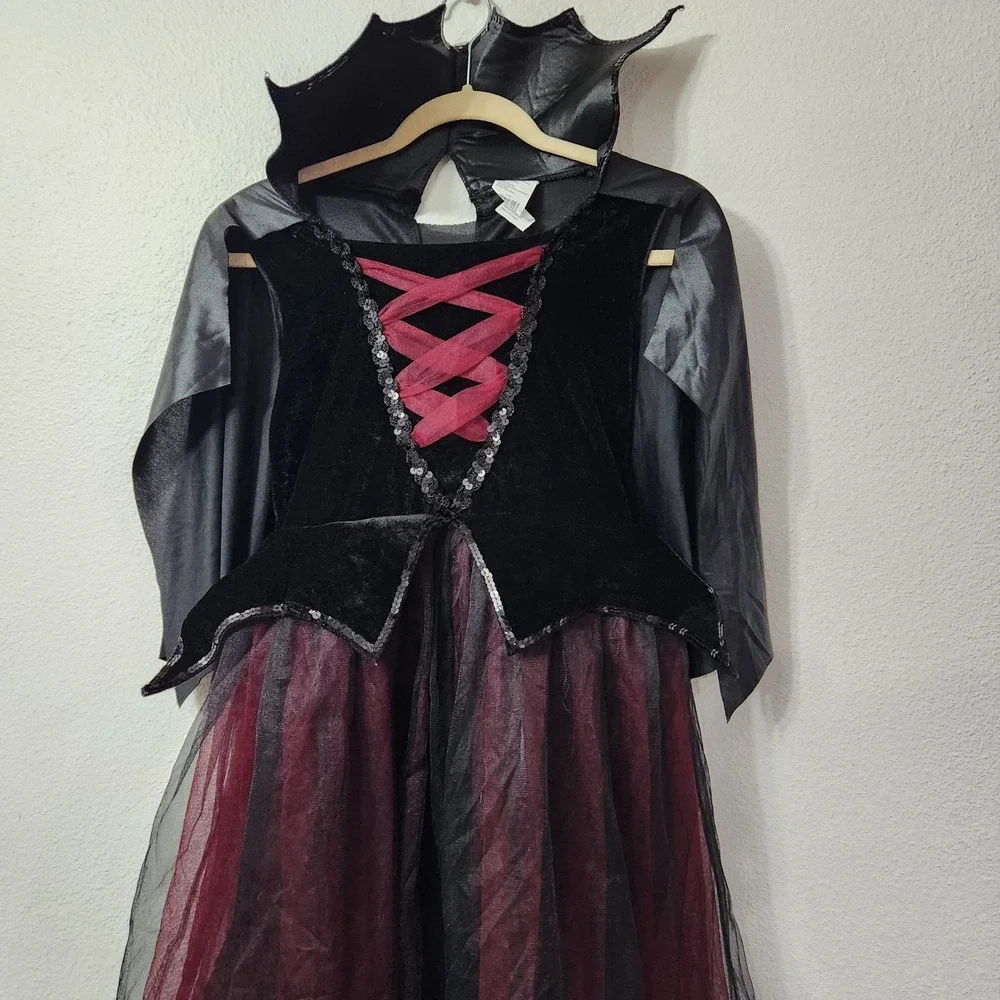 Vampire little‎ girls halloween dress Dracula size Large